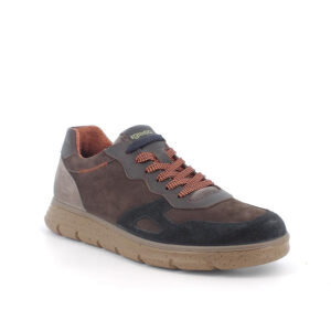Sneakers da Uomo –Marrone con Lacci arancione igi&co
