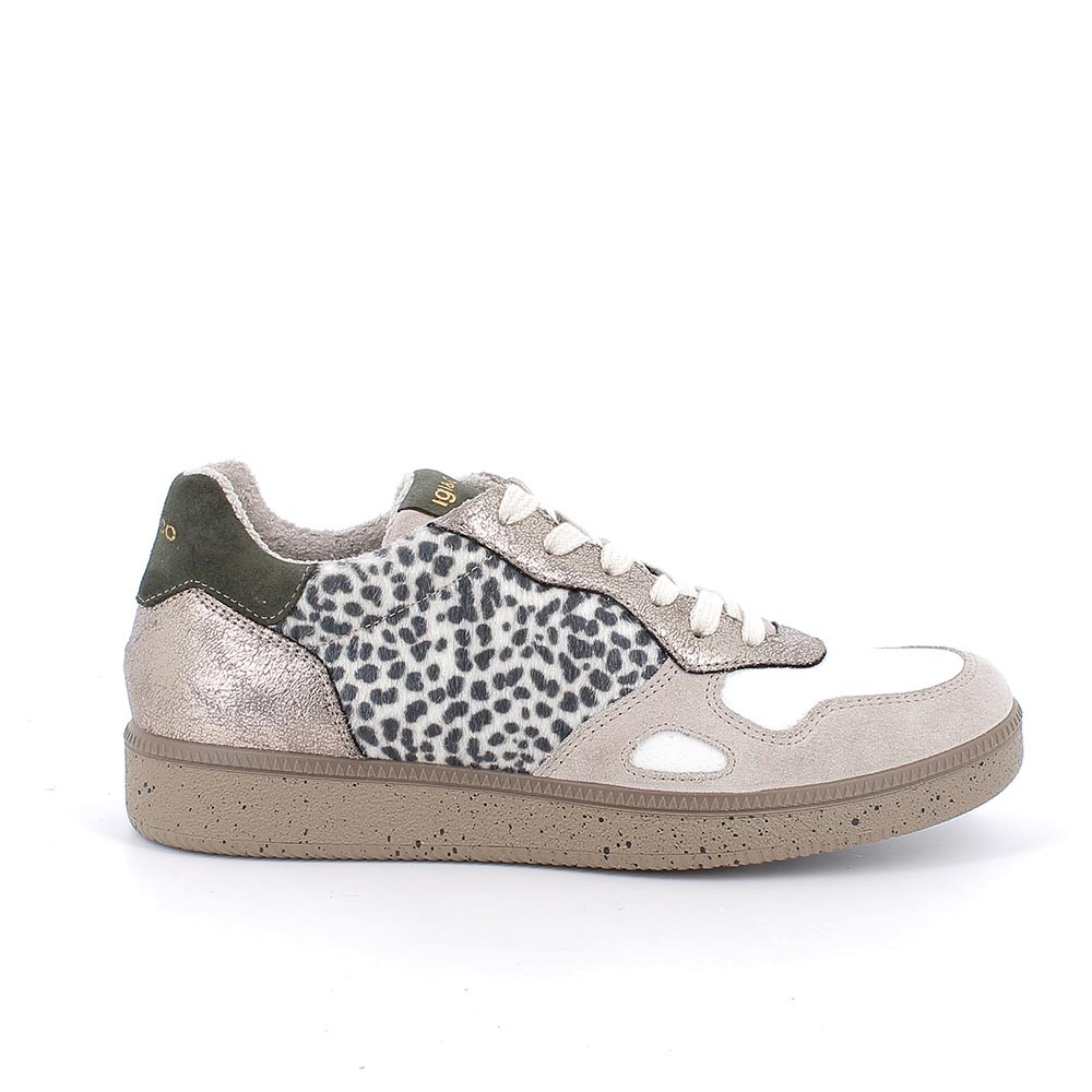 Sneakers da donna beige /verde – igi&co - immagine 2