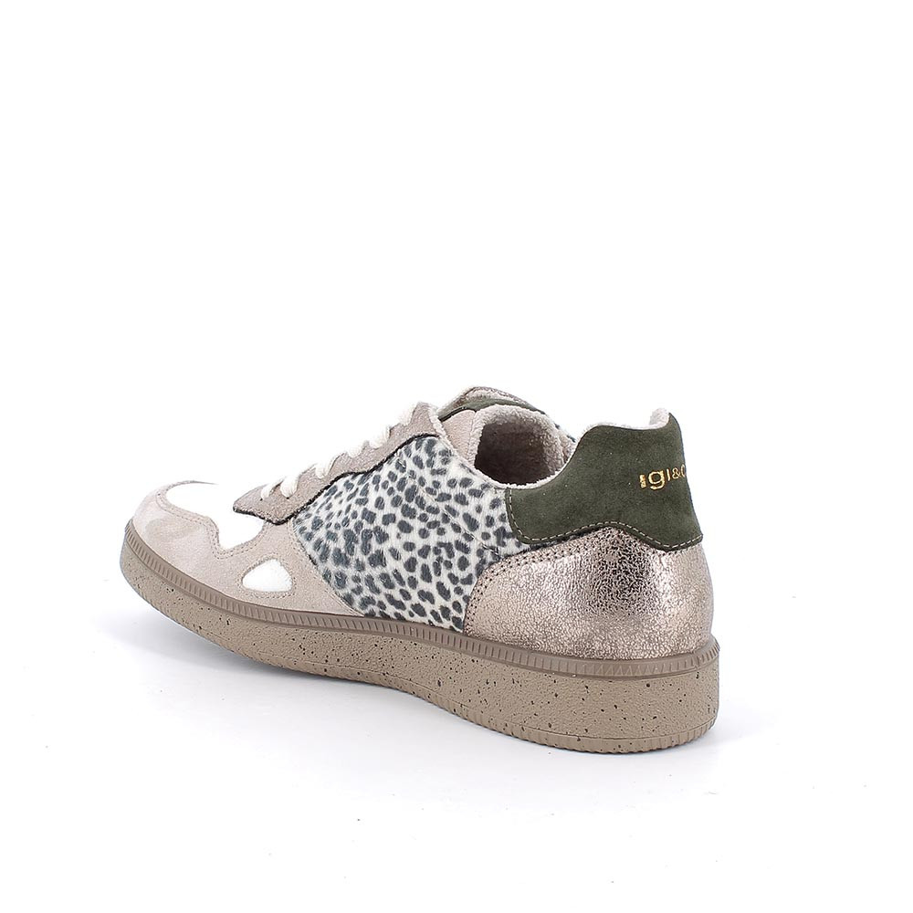 Sneakers da donna beige /verde – igi&co - immagine 3