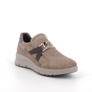 Slip-on enval donna camoscio fango