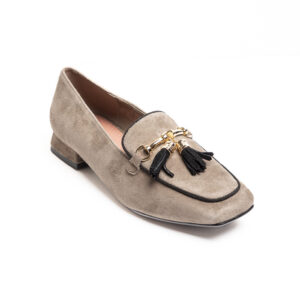 Mocassino Donna Tosca Blu in Camoscio Taupe