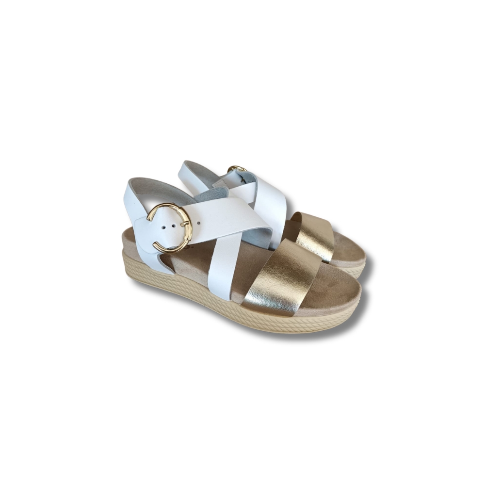 SANDALO IGI&CO BIANCO/ORO - immagine 3