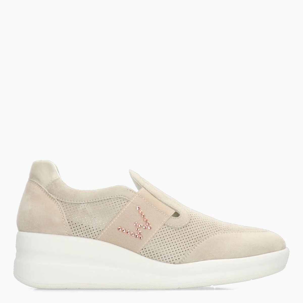 SLIP-ON MELLUSO CAMOSCIO BEIGE - immagine 2