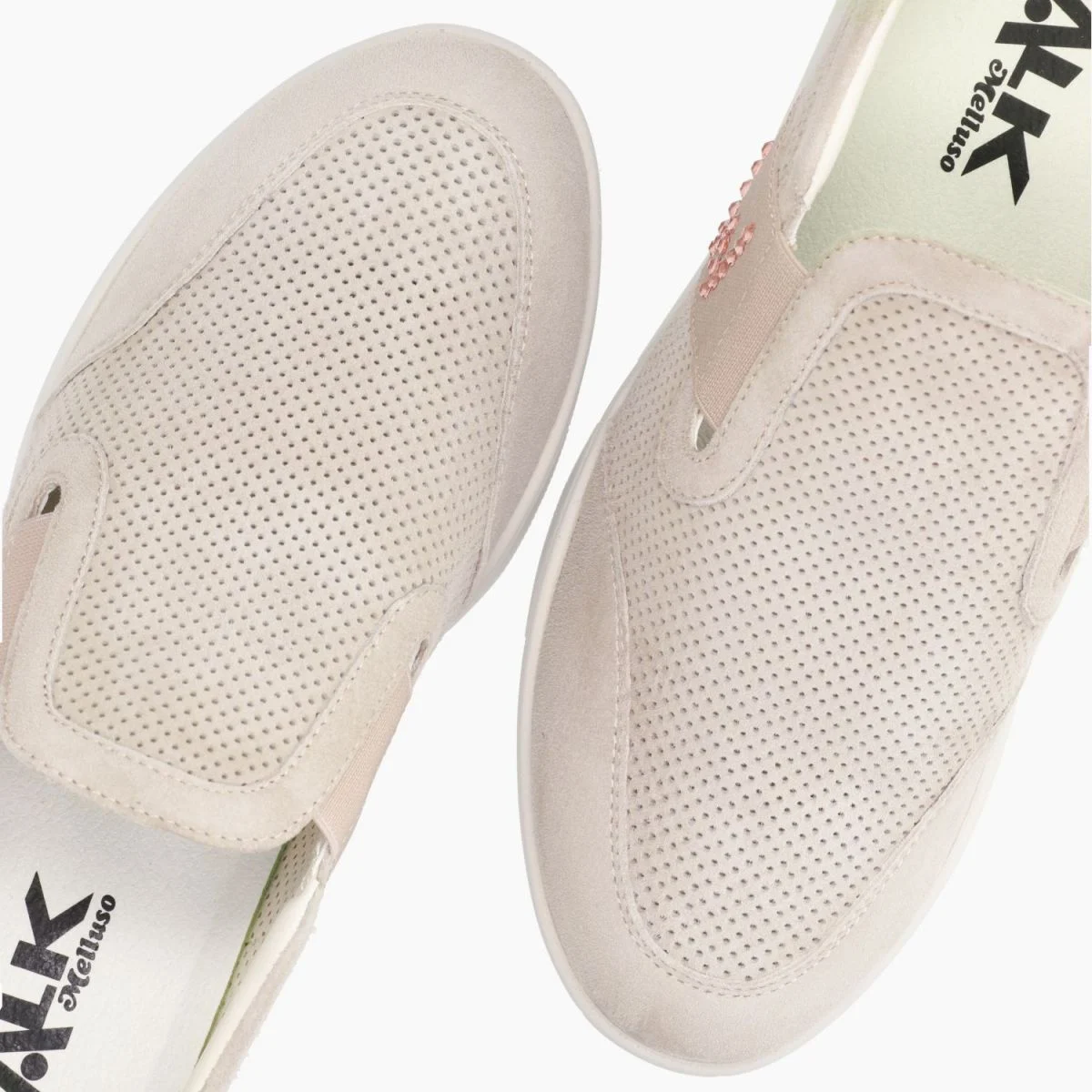 SLIP-ON MELLUSO CAMOSCIO BEIGE - immagine 4