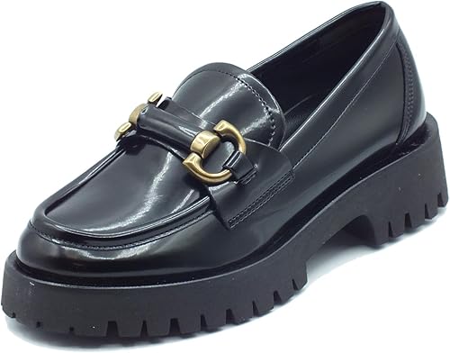 MOCASSINO NACREE IN PELLE NERA CON ACCESSORIO - immagine 3