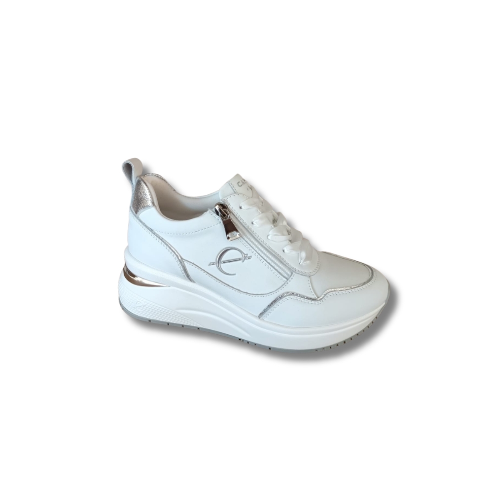 SNEAKER DONNA CAFE'NOIR BIANCA LACCI/ZIP