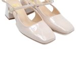 SLINGBACK NACREE PUNTA QUADRATA VERNICE NUDE - immagine 3