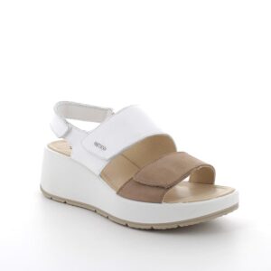 SANDALO SU ZEPPA IGI&CO BIANCO/TORTORA