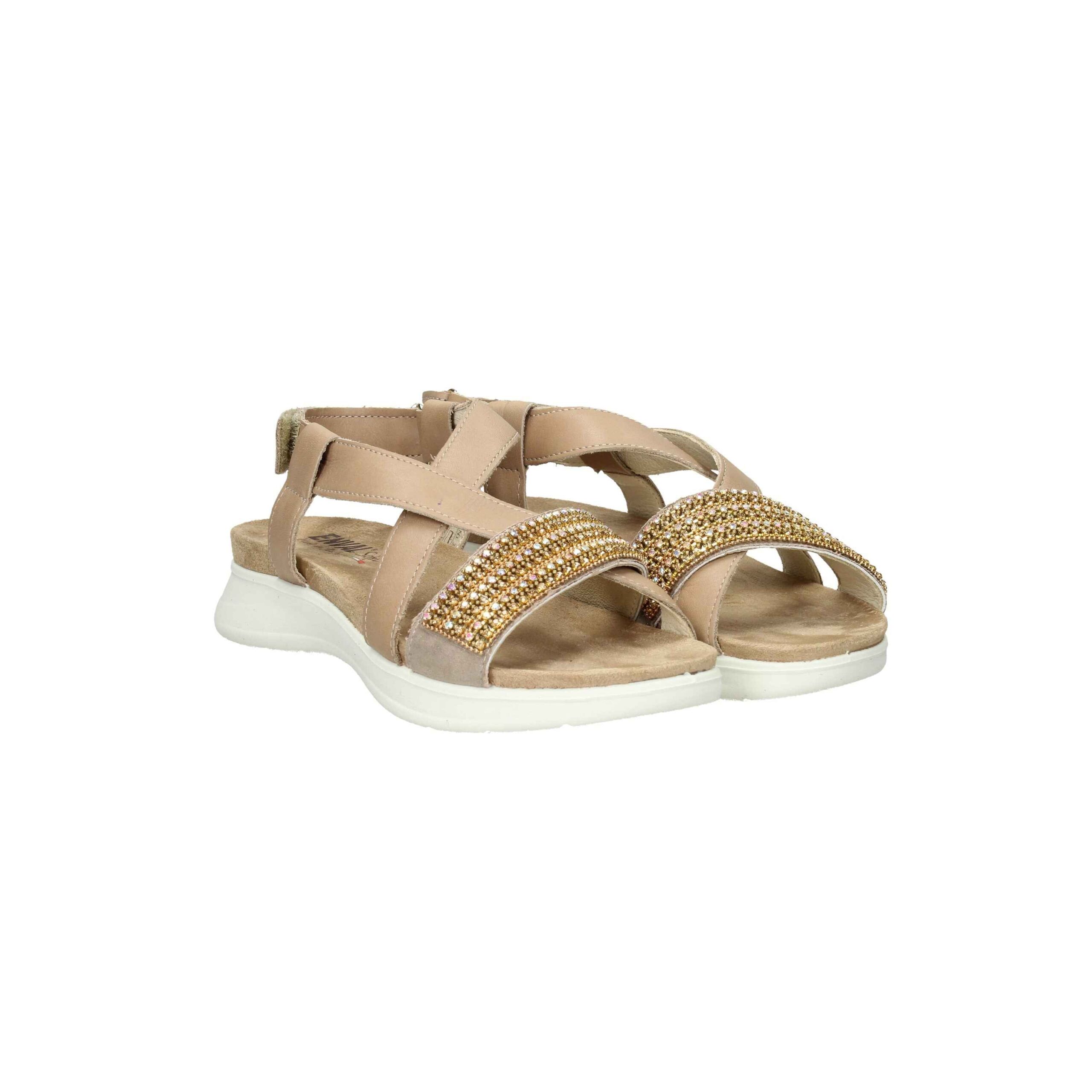 SANDALO ENVAL BEIGE CON STRASS