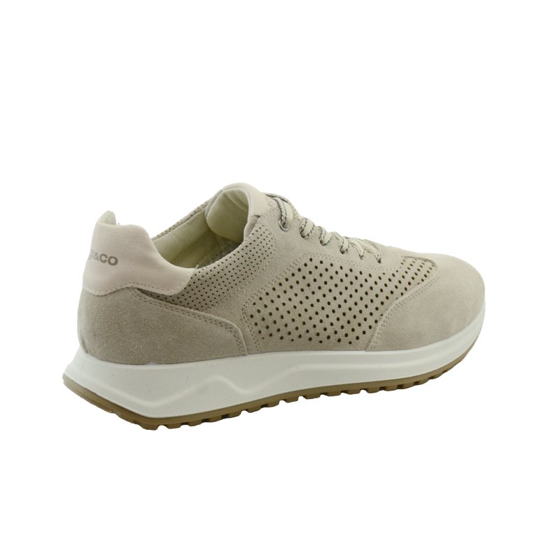 SNEAKER UOMO IGI&CO SCAMOSCIATA BEIGE - immagine 4