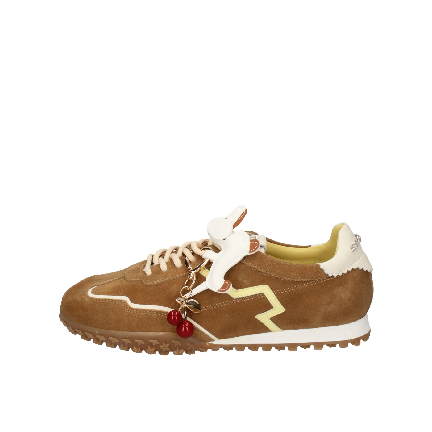SNEAKERS DONNA GIO+ CUOIO CON ACCESSORI BROWN - immagine 2