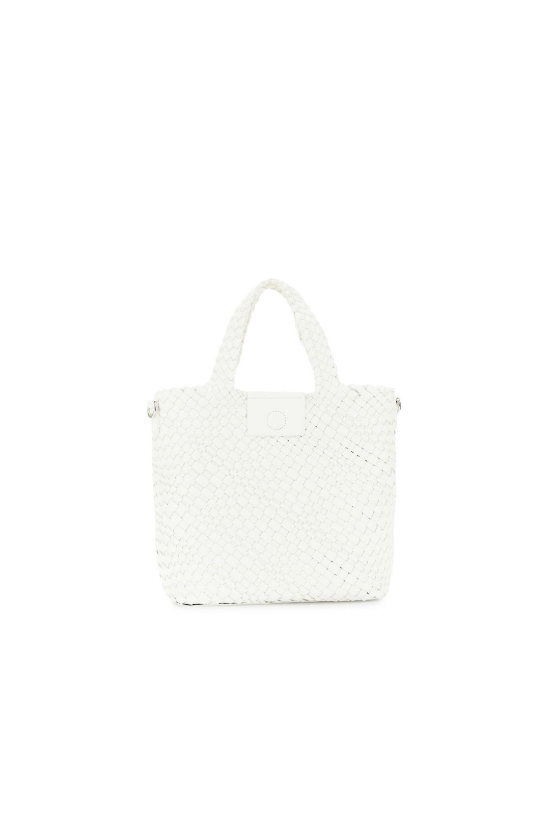 BORSA DONNA CAFE'NOIR REVERSIBILE ARGENTO/BIANCO - immagine 2