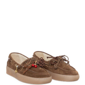 MOCASSINO DONNA GIO+ CAMOSCIO CUOIO CIOCCOLATO