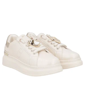 SNEAKERS DONNA TOSCABLU BEIGE ACCESSORIO CUORE