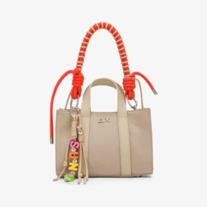 SHOPPING BAG PICCOLA IN NYLON SUN68 SABBIA