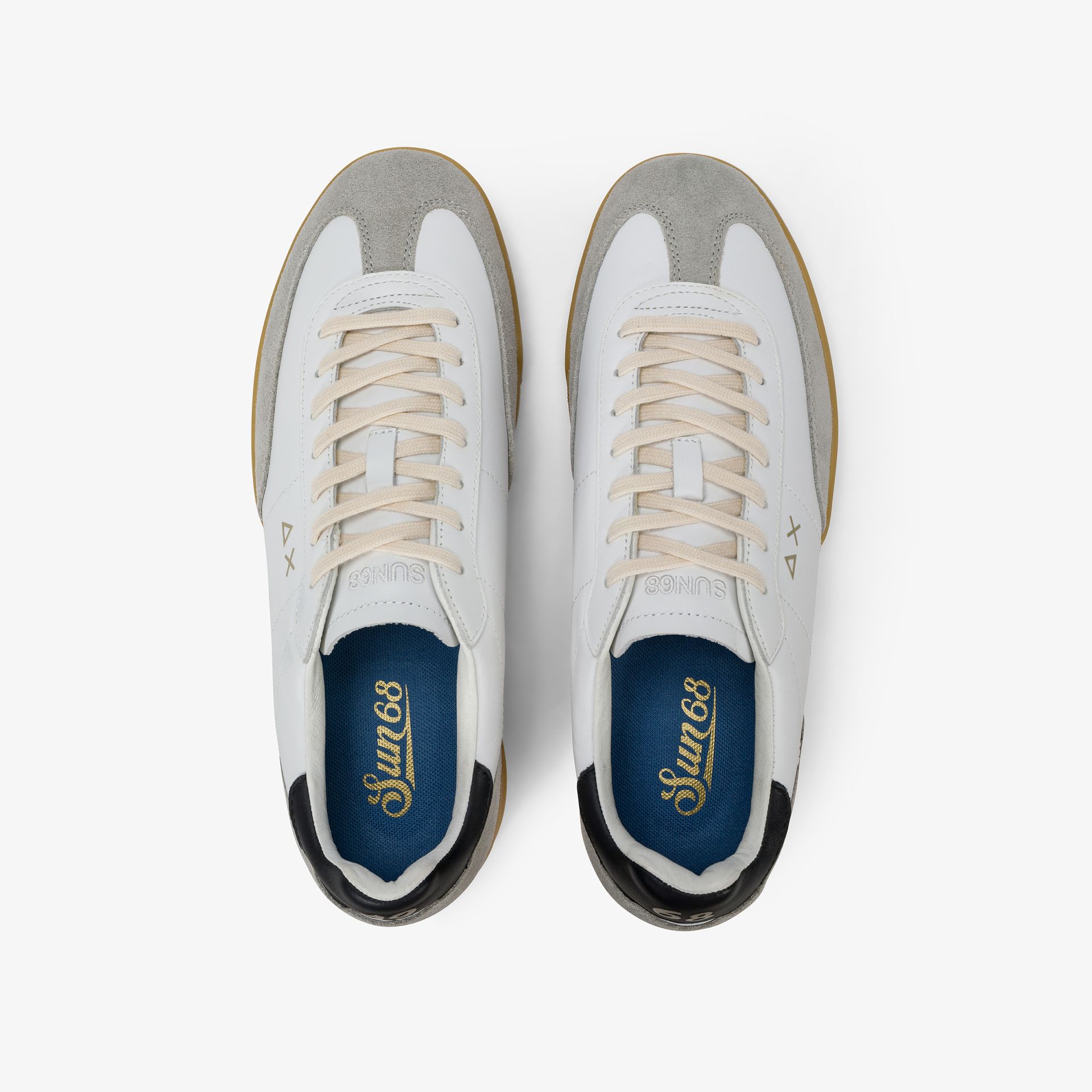 SNEAKERS UOMO SUN68 CALIFORNIA BIANCO/GRIGIO CHIARO - immagine 2