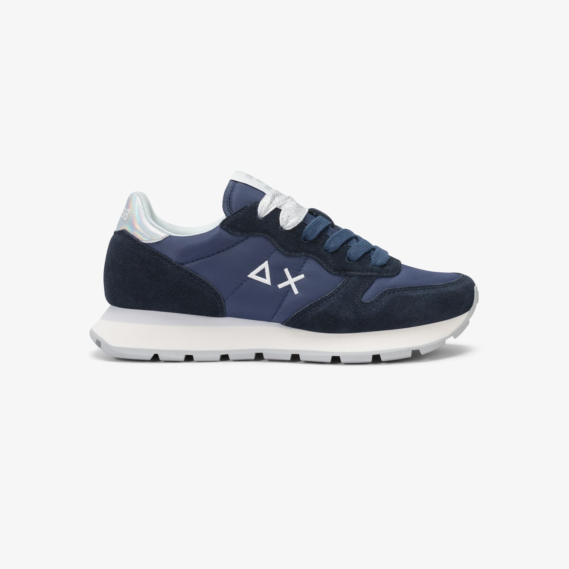 SNEAKERS DONNA ALLY GOLD SILVER SUN68 NAVY BLUE