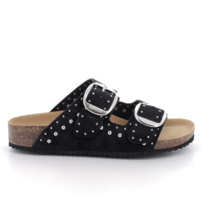 SCALZATO DA DONNA IGI&CO SCAMOSCIATO NERO CON BORCHIE