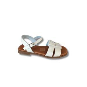 SANDALETTO AVORIO "OH MY SANDALS" CON CINTURINO ALLA CAVIGLIA