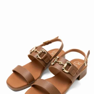 SANDALETTO CUOIO CON ACCESSORIO "OH MY SANDALS"
