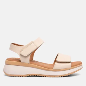 SANDALETTO BEIGE CON VELCRO "OH MY SANDALS"