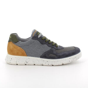 SNEAKERS UOMO ALLACCIATA GRIGIO/VERDE
