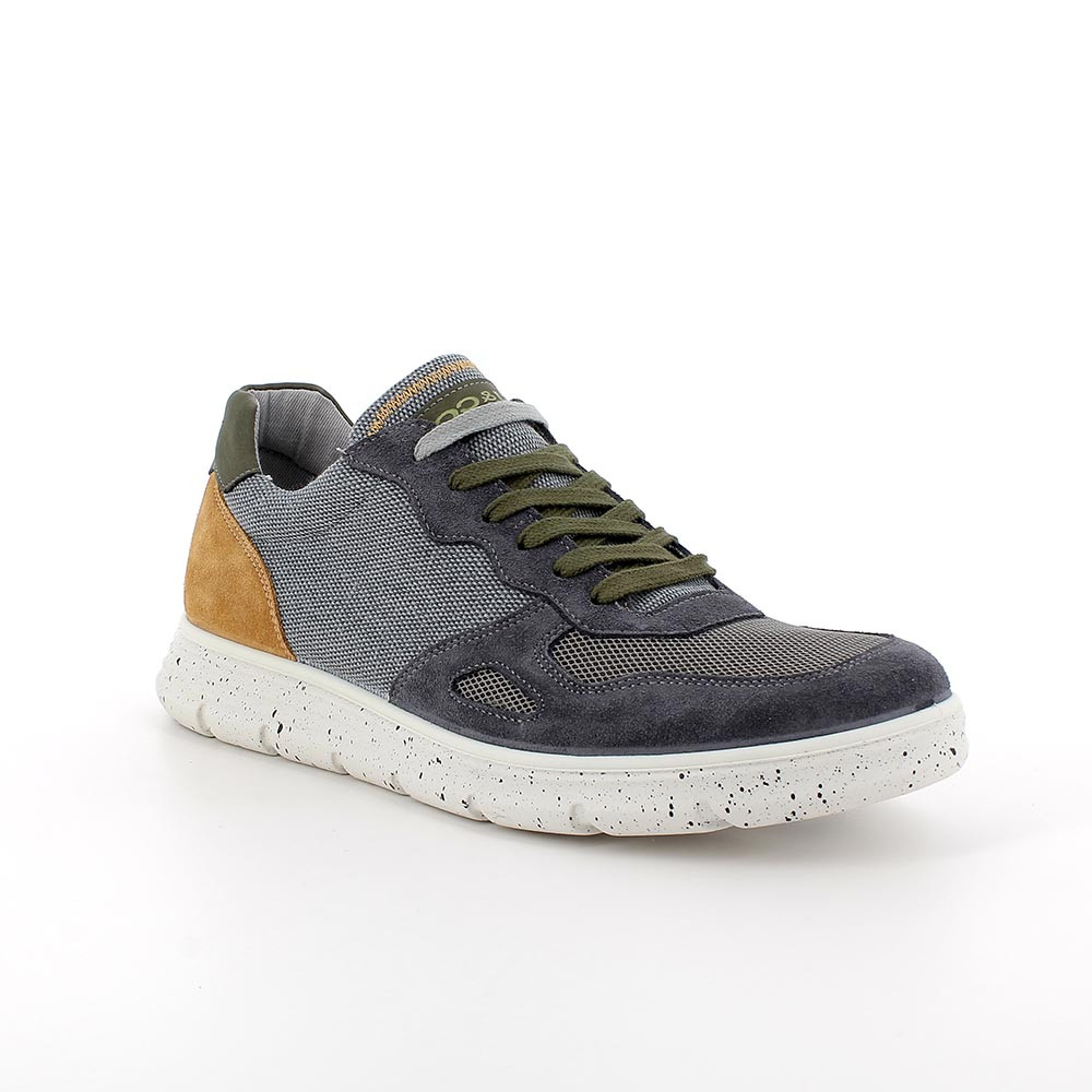 SNEAKERS UOMO ALLACCIATA GRIGIO/VERDE - immagine 3