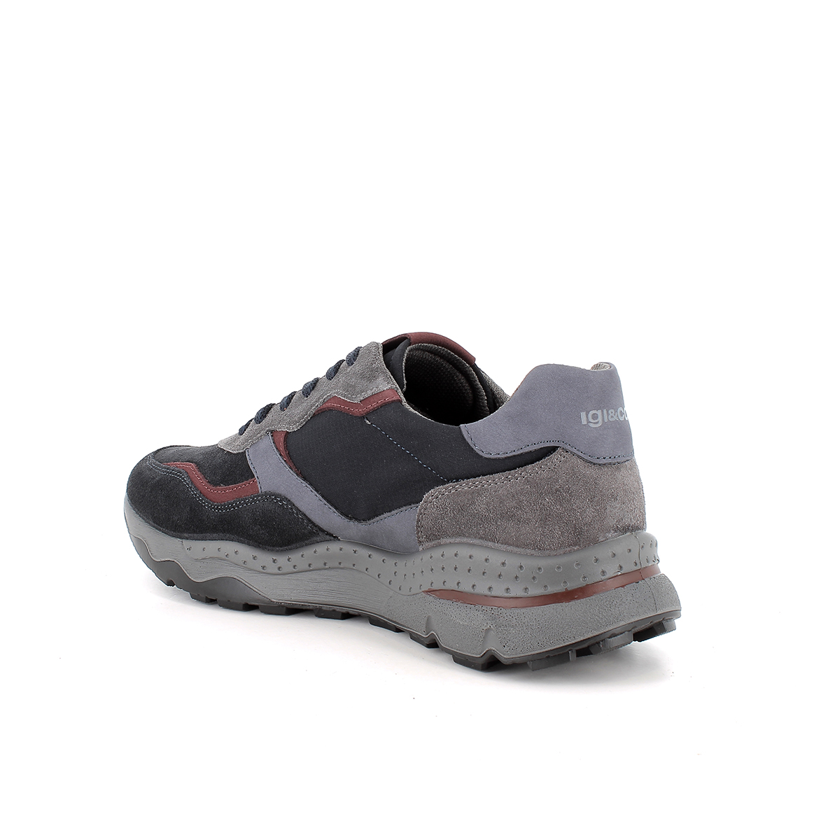 SNEAKERS UOMO IGI&CO BLU/GRIGIO - immagine 2