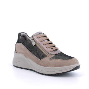 SNEAKERS CON ZEPPA IGI&CO BEIGE/NERO CON ZIP