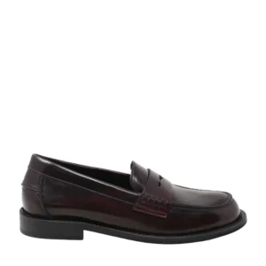 MOCASSINO DONNA NACREE BORDEAUX