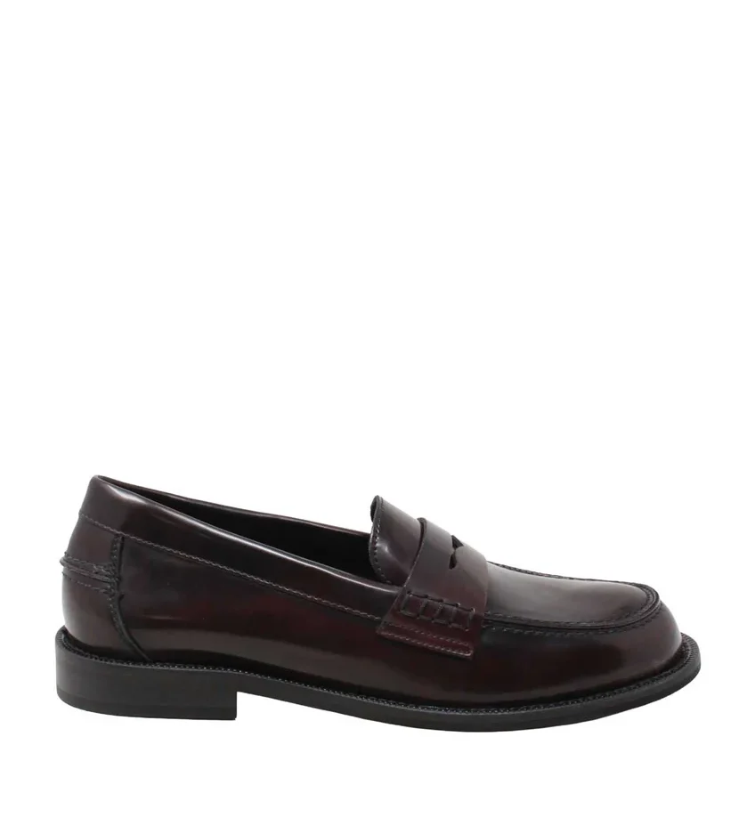 MOCASSINO DONNA NACREE BORDEAUX