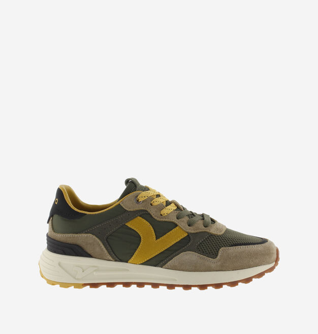 SNEAKERS VICTORIA UOMO FLOW VERDE MILITARE/GIALLO