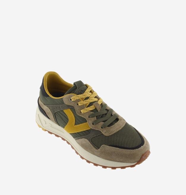 SNEAKERS VICTORIA UOMO FLOW VERDE MILITARE/GIALLO - immagine 2