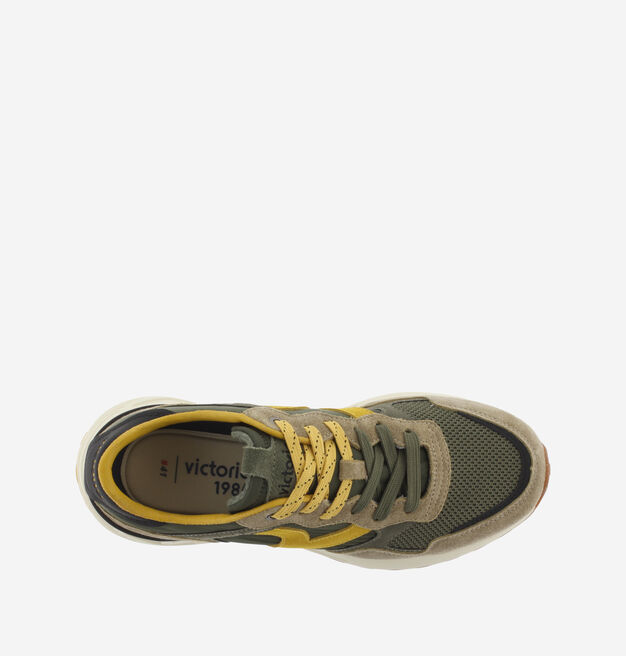 SNEAKERS VICTORIA UOMO FLOW VERDE MILITARE/GIALLO - immagine 4