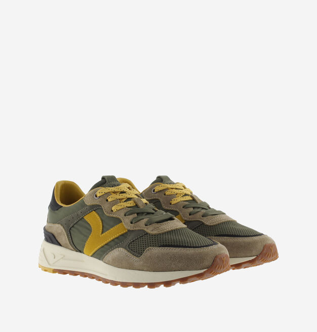 SNEAKERS VICTORIA UOMO FLOW VERDE MILITARE/GIALLO - immagine 5