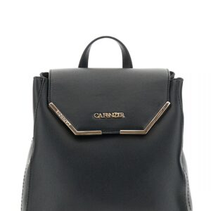 ZAINO CAFè NOIR NERO CON PATTINA