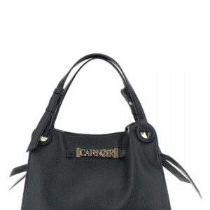 TOTE IN PELLE NERA CAFè NOIR