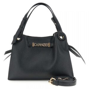 TOTE IN PELLE NERA CAFè NOIR
